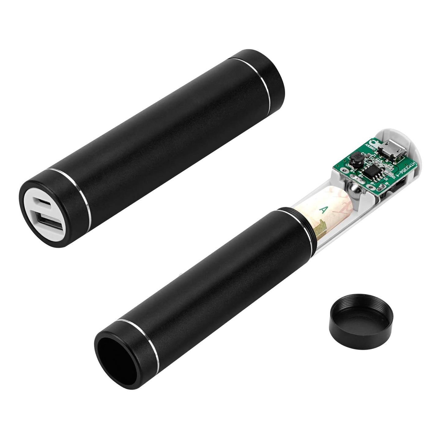 Power Bank Diversion Safe with hidden compartment for cash, keys and valuables