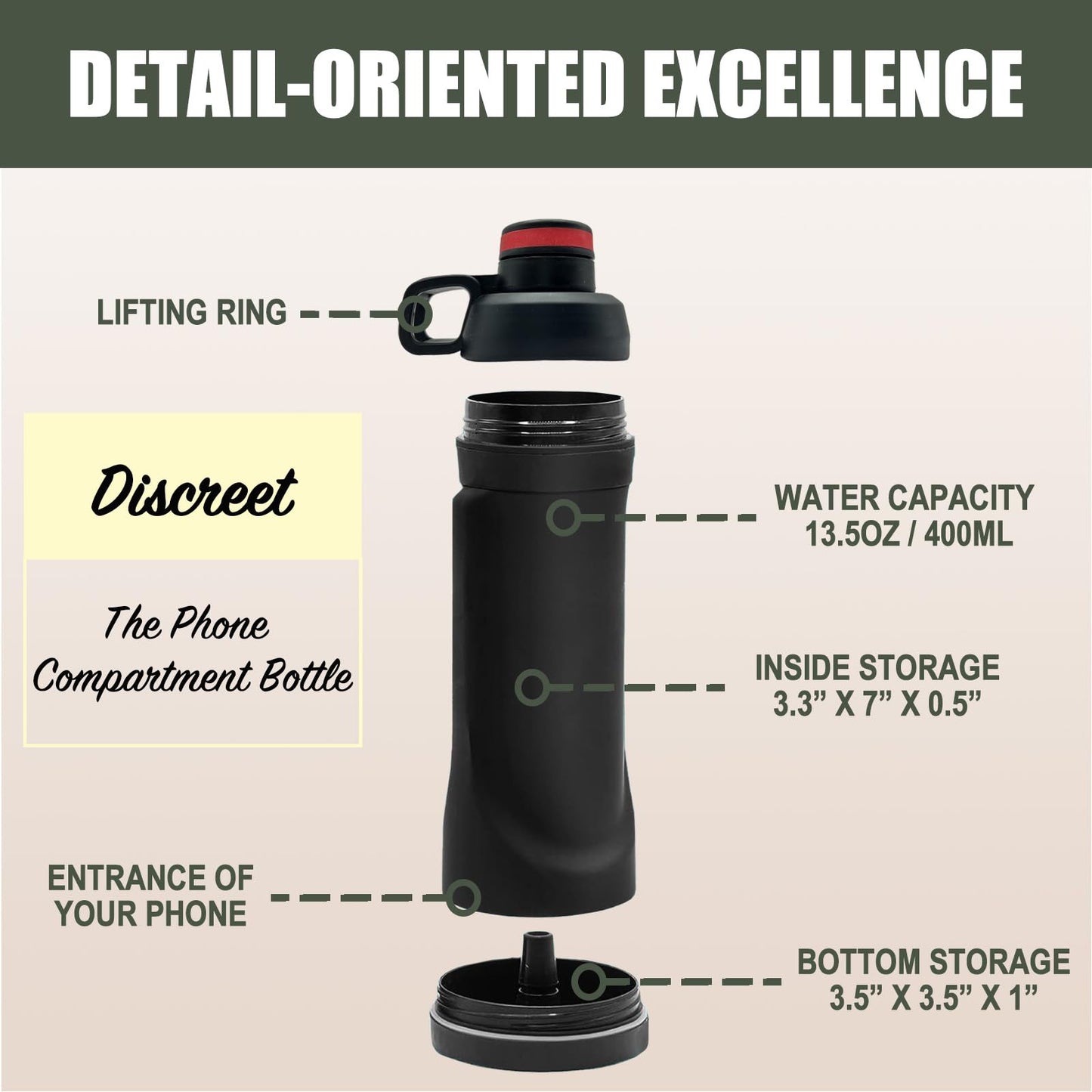 Insulated Water Cup Diversion Safe - product image 3