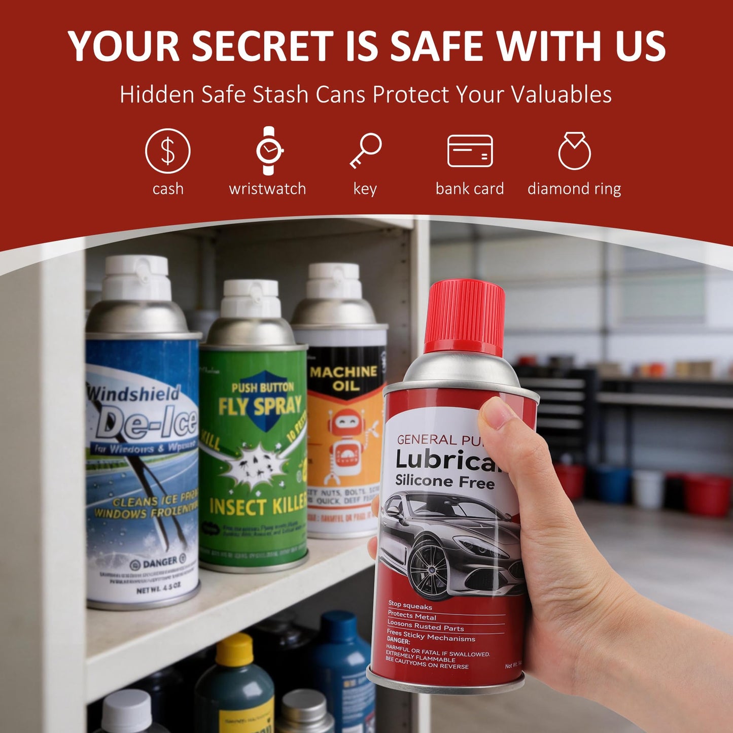 Lubricant Spray Can Diversion Safe - product image 6