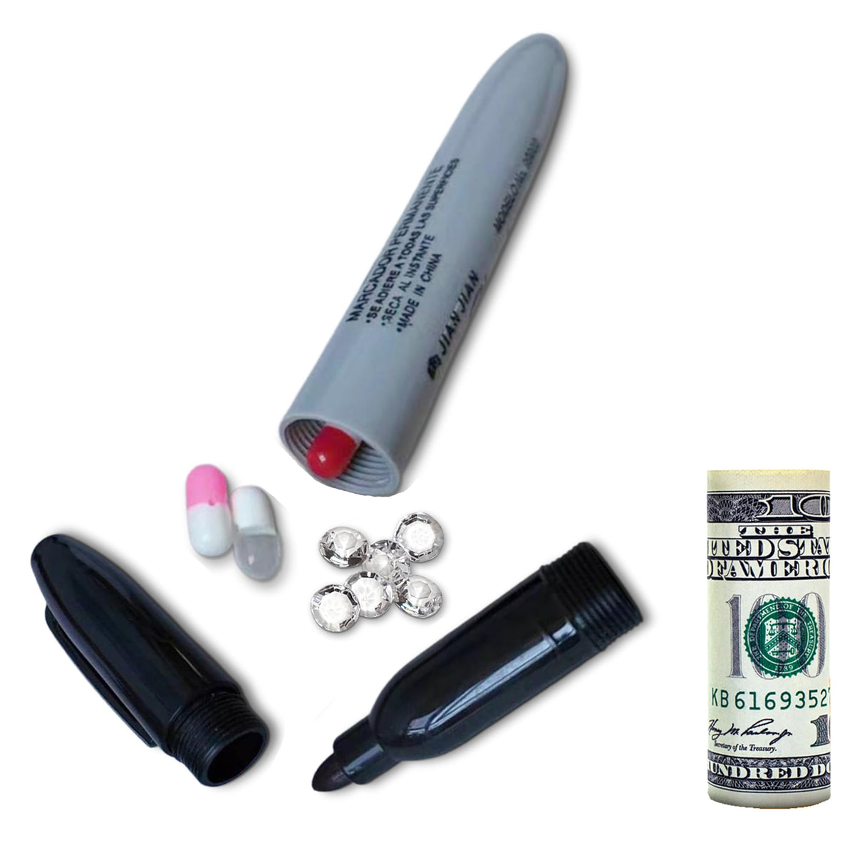 Super Marker Diversion Safe with hidden compartment for cash, keys and valuables