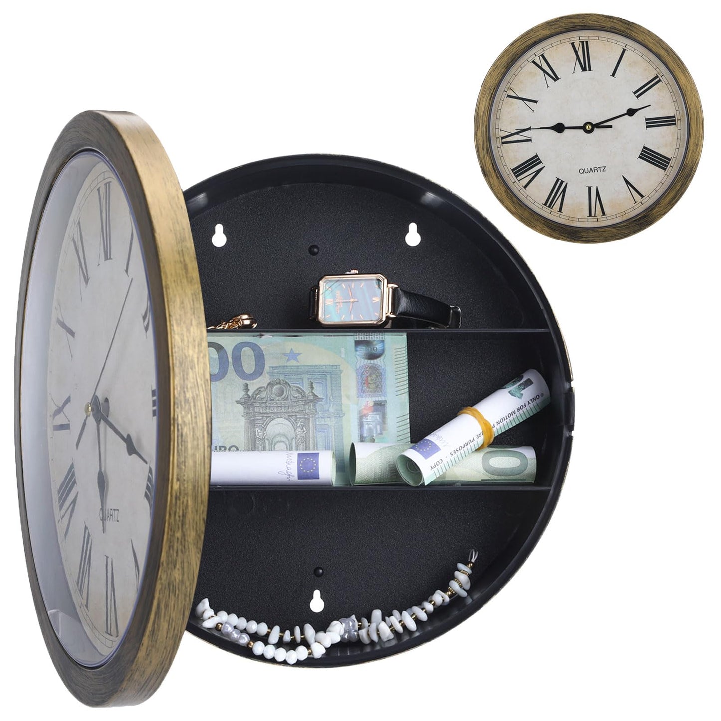 Wall Clock Diversion Safe