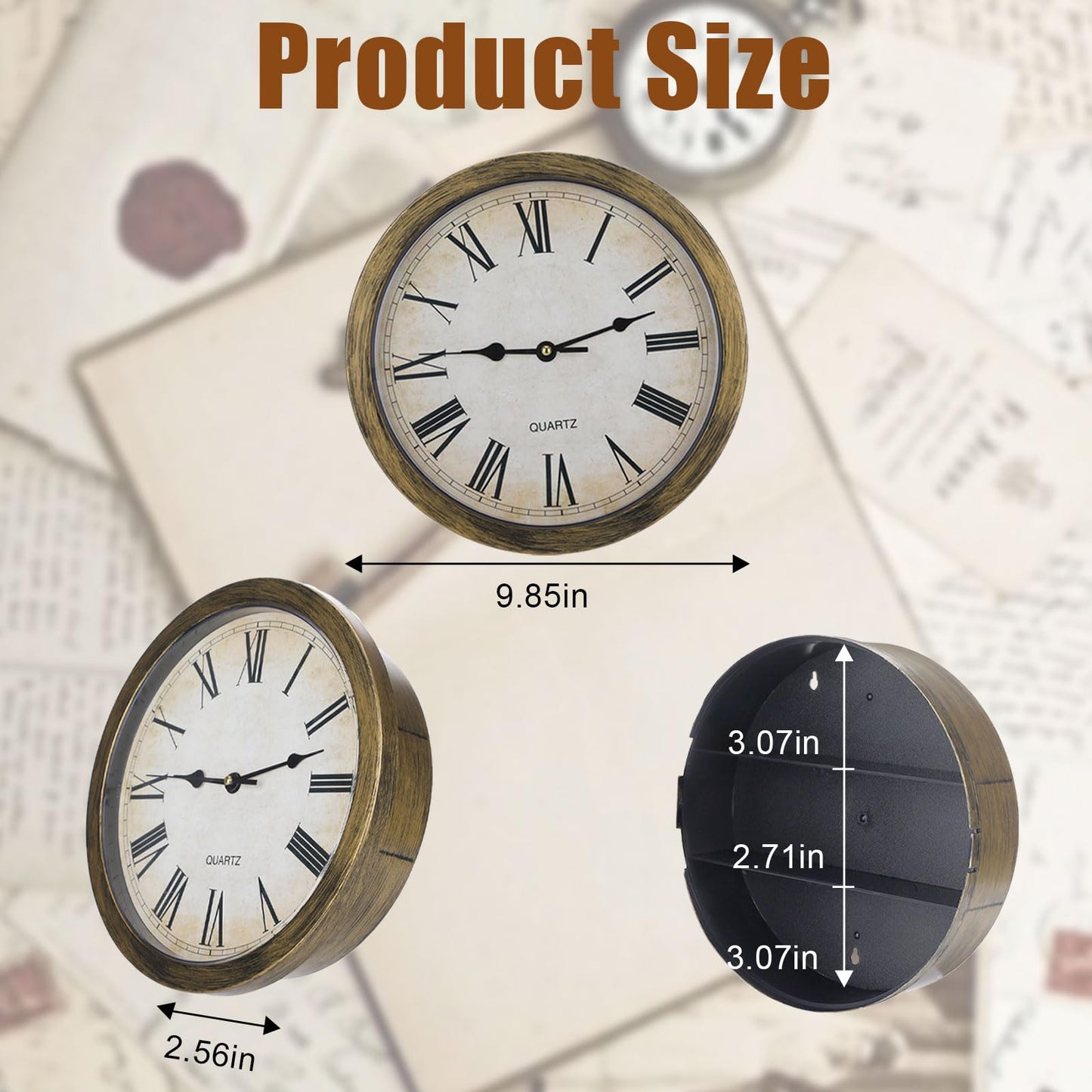 Wall Clock Diversion Safe