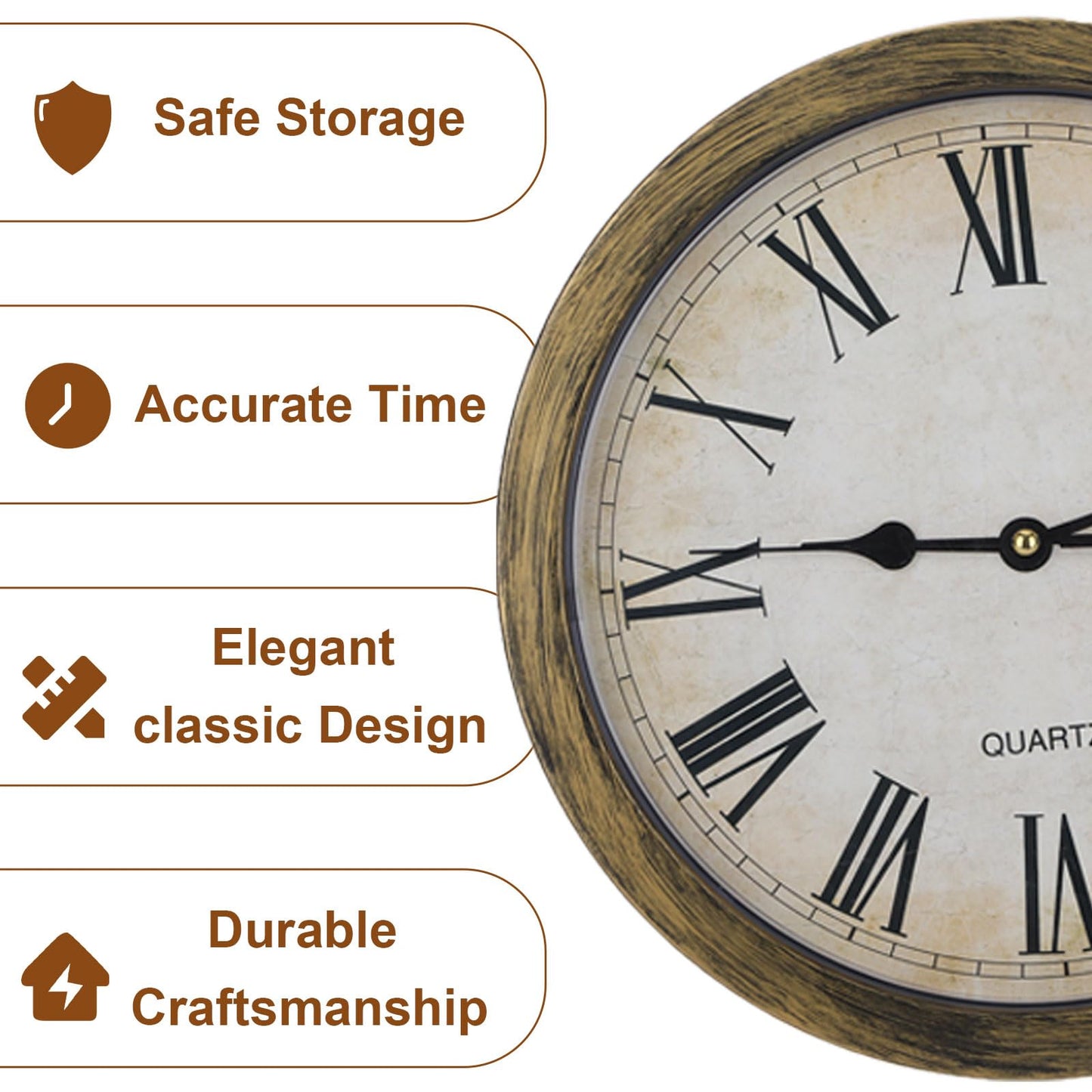 Wall Clock Diversion Safe