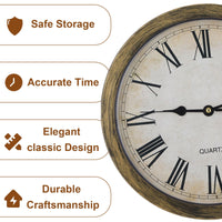 Wall Clock Diversion Safe