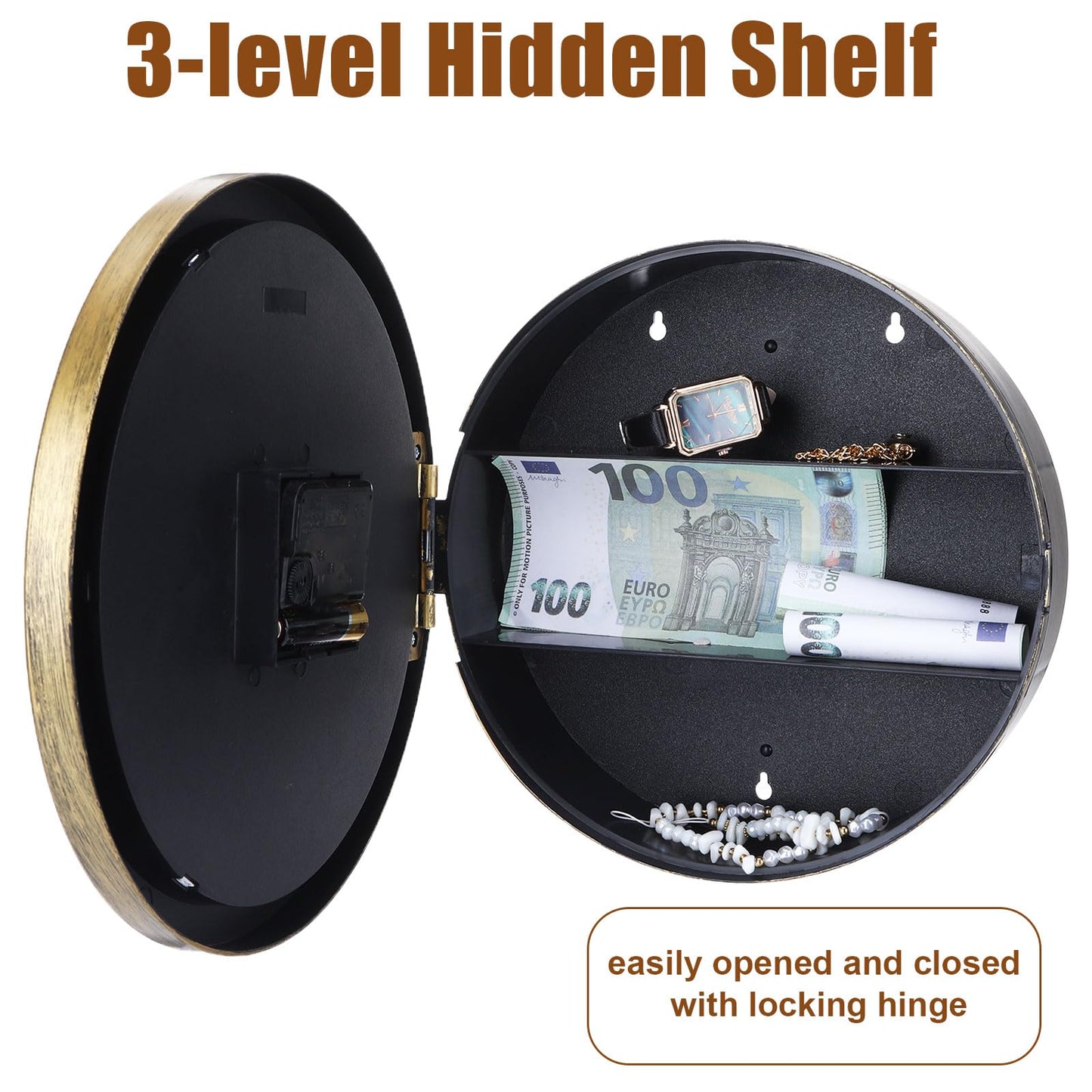 Wall Clock Diversion Safe
