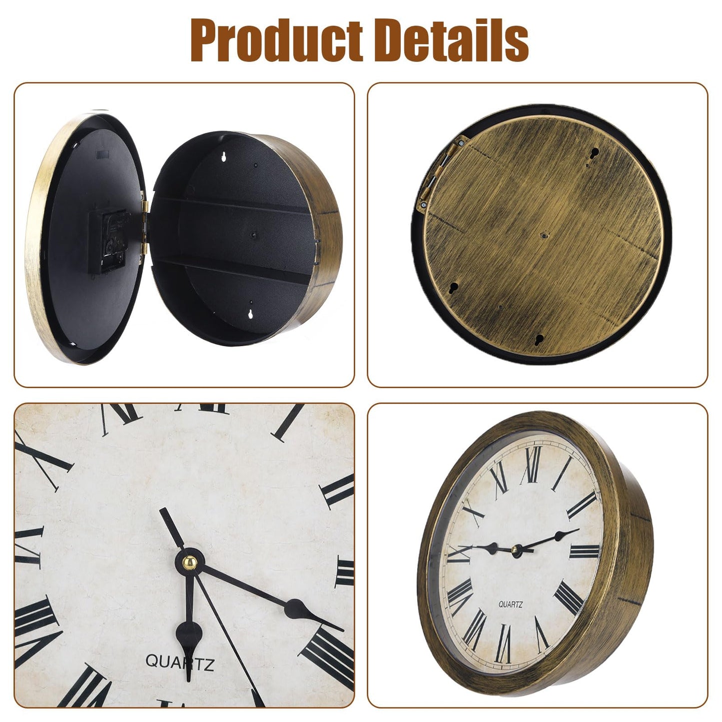 Wall Clock Diversion Safe